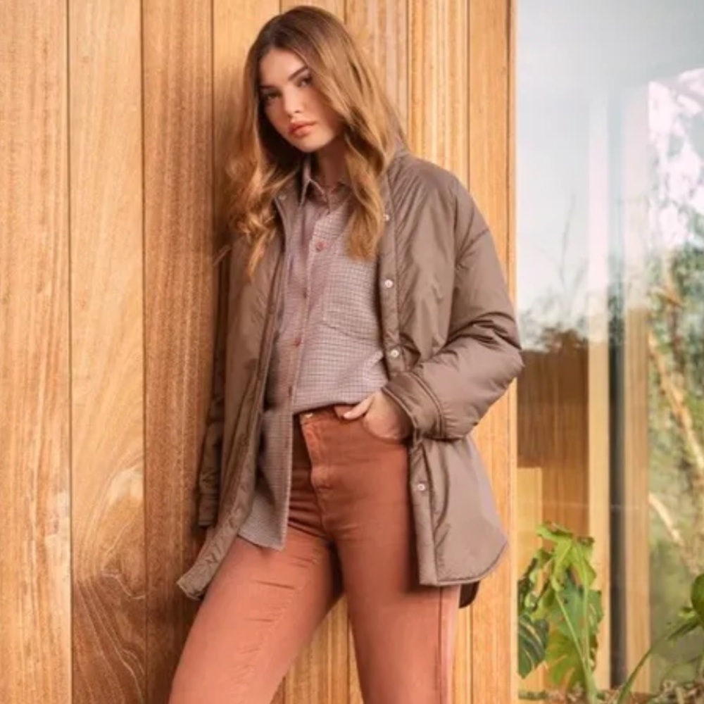 Velvet Heart Bernice Tan Puffer Jacket Size L